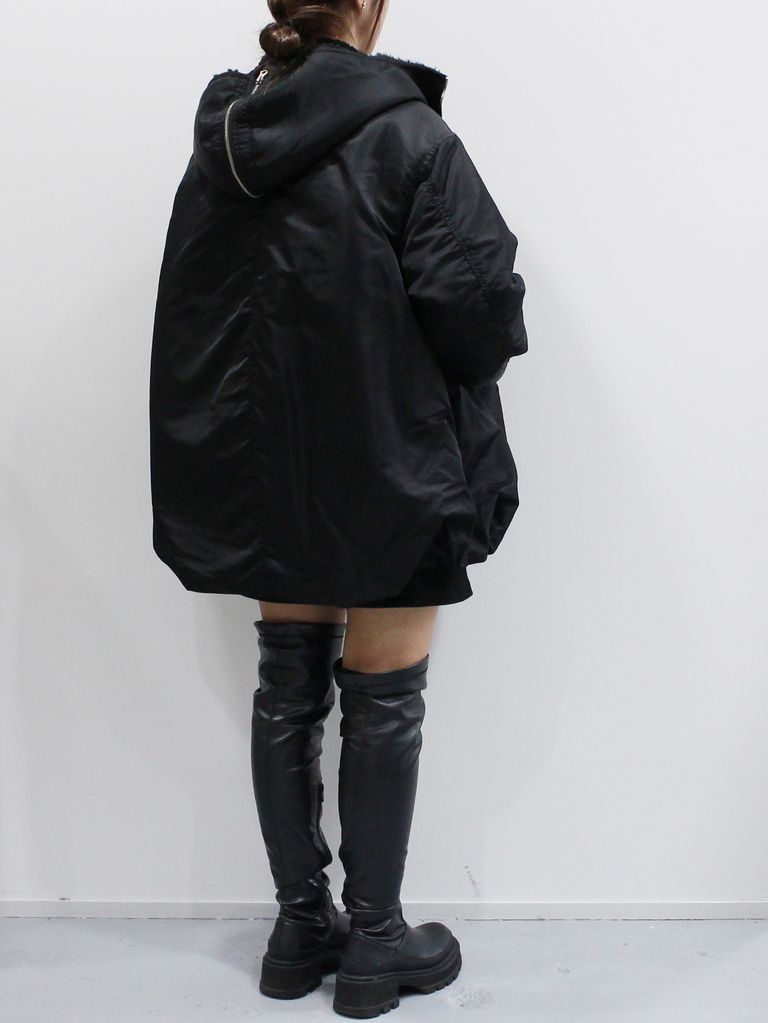 CLANE - ミリタリージャケット - BALLOON DESIGN HOODED N3B BLACK 
