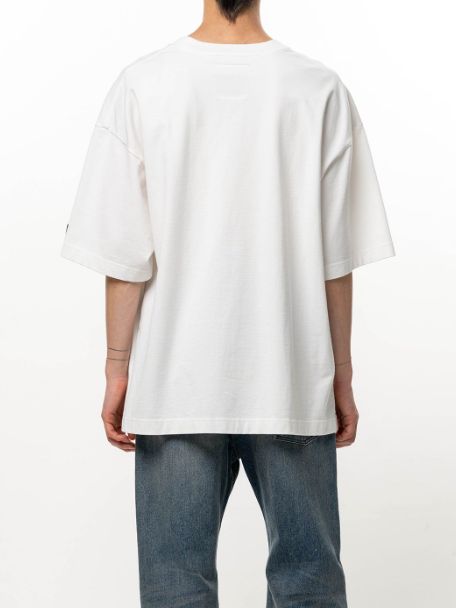 キャット プリント Tシャツ - Cat Printed T-shirt （WHITE)