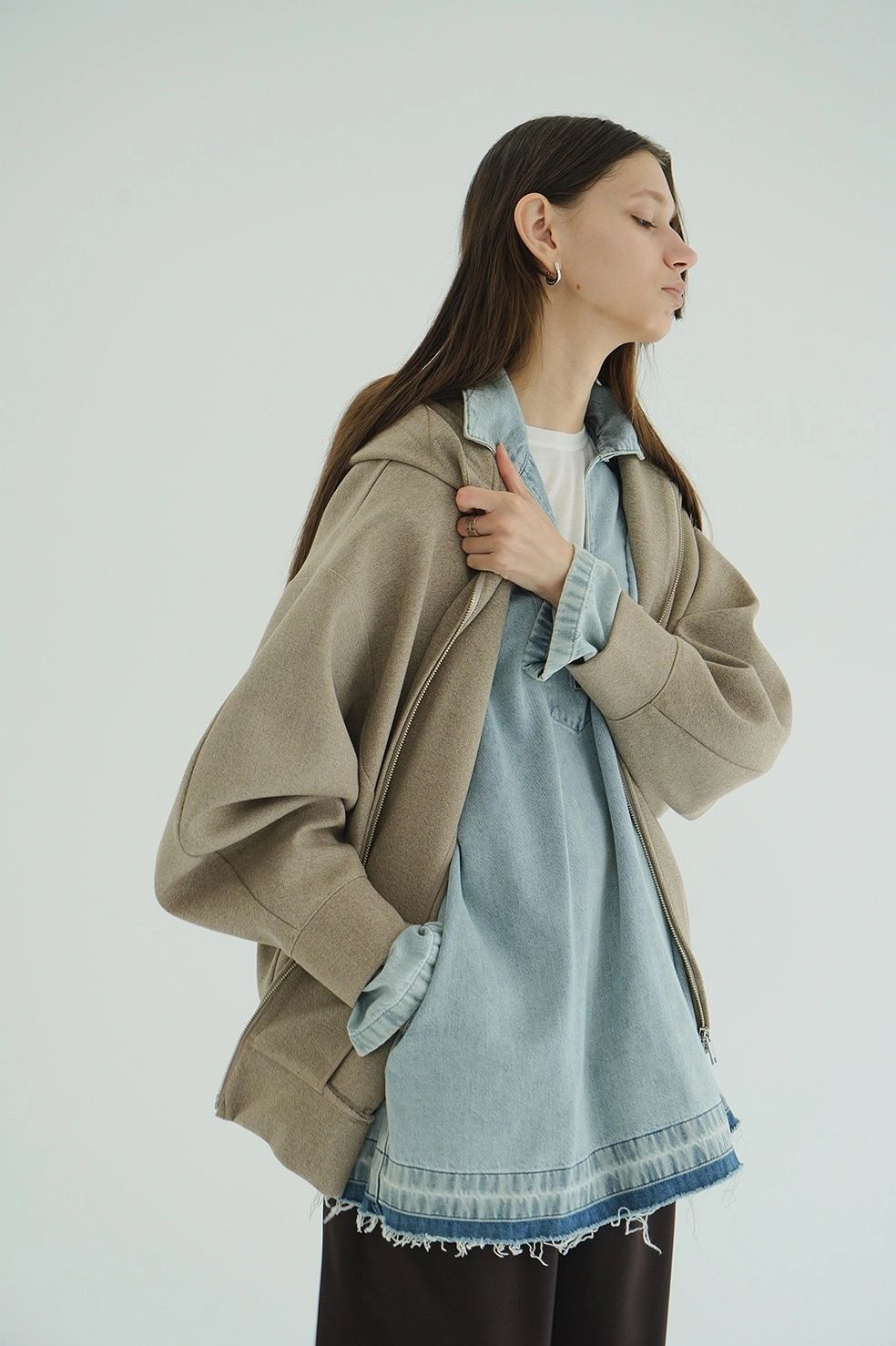 ライトオンス デニムシャツ - DENIM OVER SKIPPER SHIRTS (INDIGO)