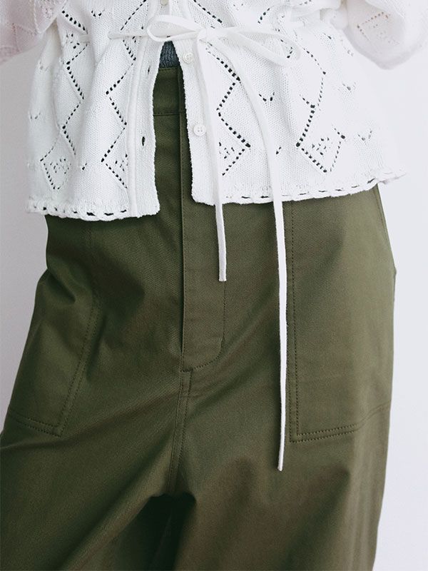 チノクロススティフカーゴパンツ (KHAKI)