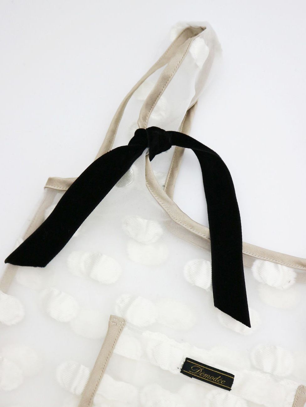 Demodee - マーケットバッグ - Dot market bag(S) WHITE | ADDICT WEB SHOP