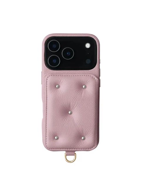 【BALLON CINQ】 手帳型 レザーケース iPhone 14～17シリーズ対応 (ライラック）