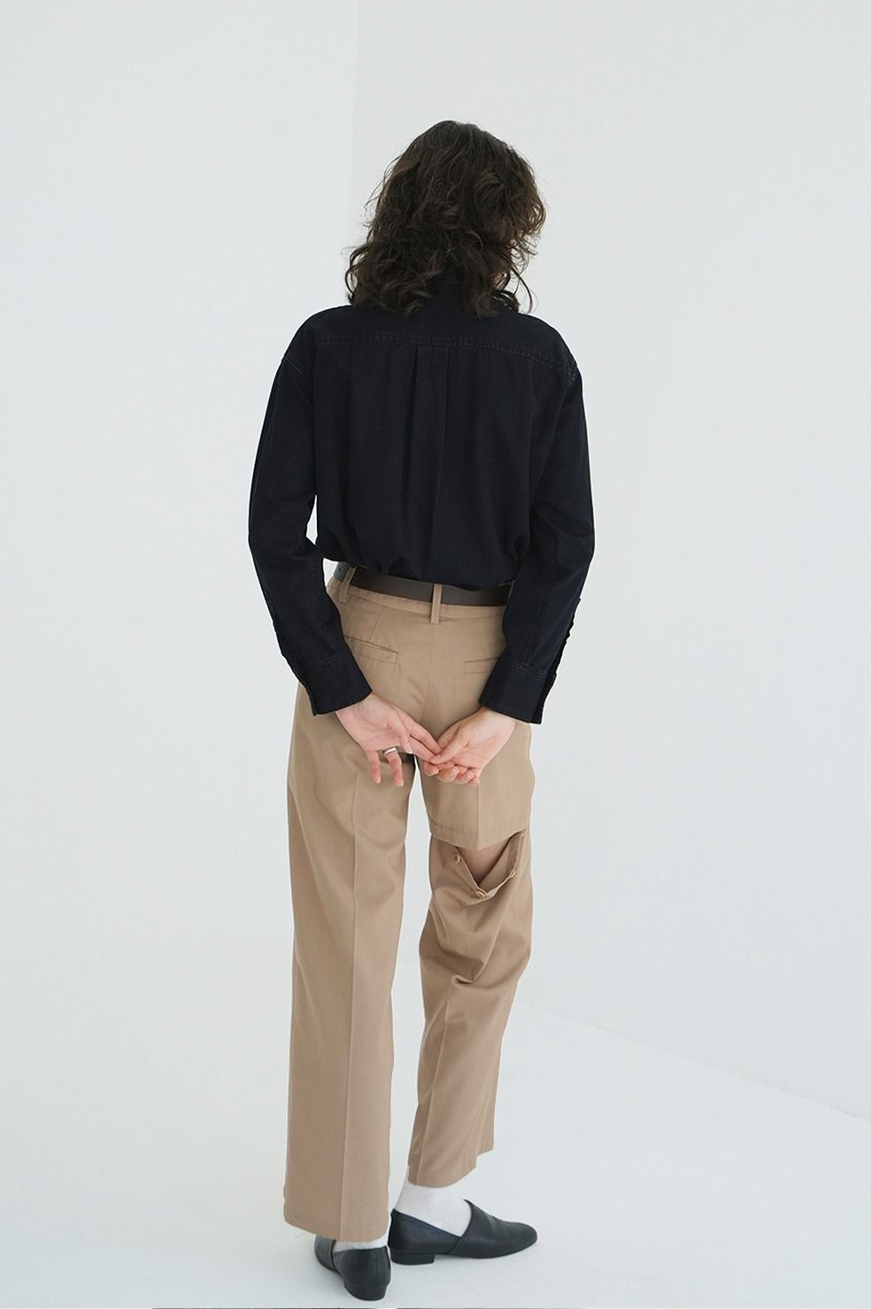 コンパクトデニムシャツ | COMPACT DENIM SHIRTS (BLACK)