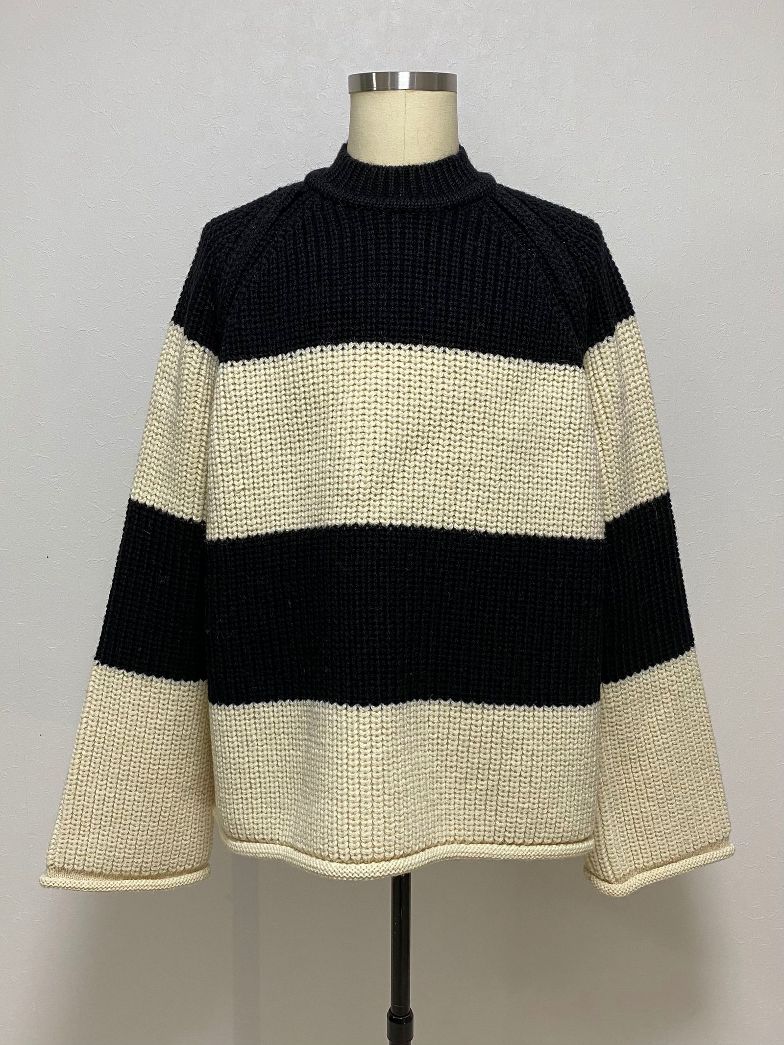 KIDILL - Border Pullover Knit Insist on British Wool - ボーダー 