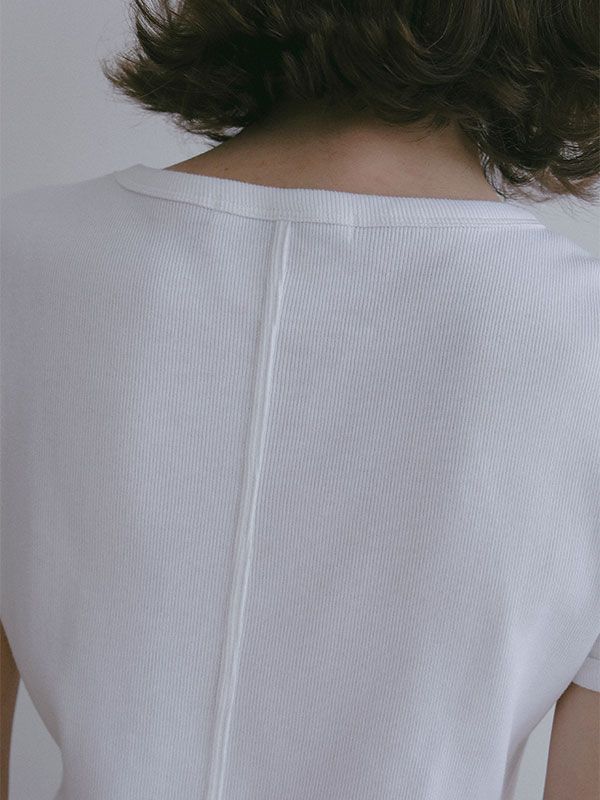 コンパクトフライスTee / カットソー  (WHITE)