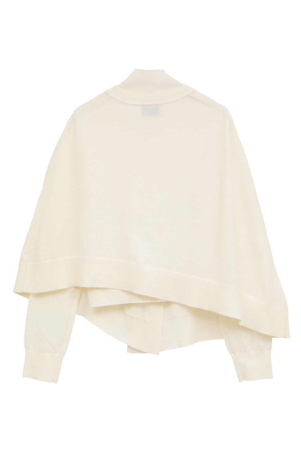 ケープ + ニットトップス - CAPE SET KNIT TOPS (WHITE)