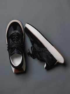 レースアップ スニーカー - lace-up sneakers - BLACK