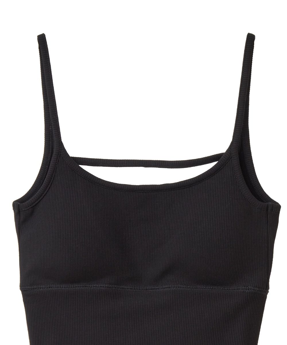 CLANE - キャミソール - CENTER SLIT WRINKLE CAMISOLE BLACK