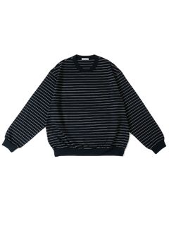 ボーダーロングスリーブカットソー  -  BORDER L/S T-SHIRT - BLACK