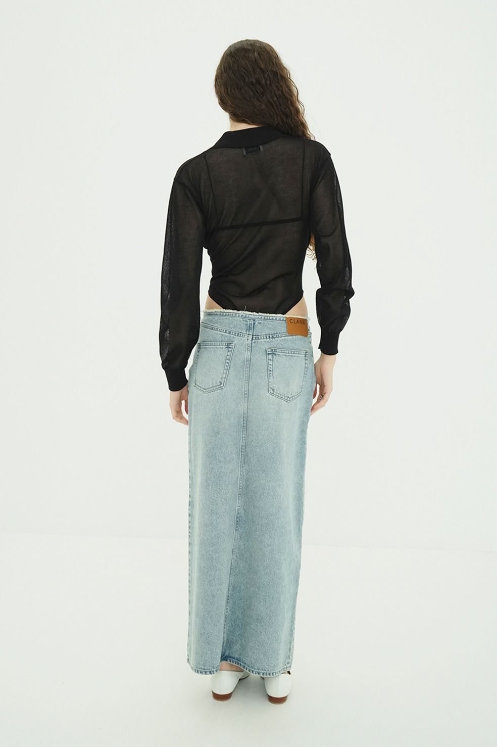 スキッパー ニット ボディスーツ - SKIPPER KNIT BODYSUITS (BLACK)