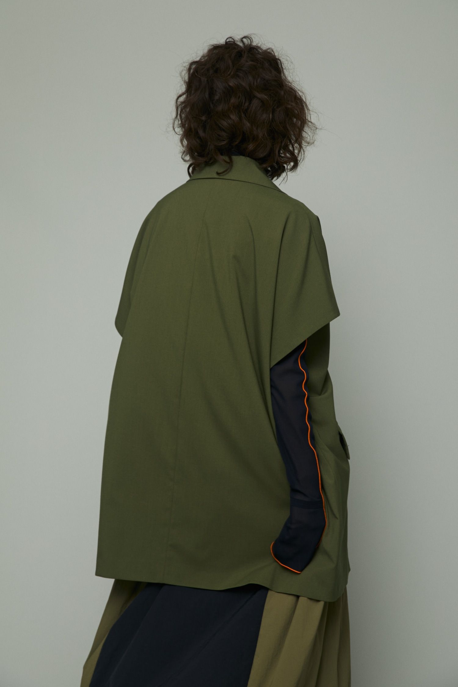 HeRIN.CYE - オーバーサイズ ジレ - Over size gillet - GREY