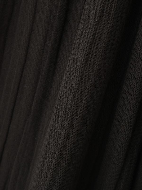 フロントオープンタンクチュニック (BLACK)