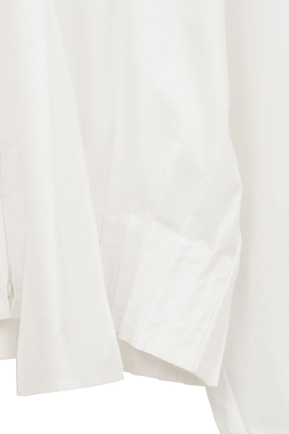リボンジップシャツ - RIBBON ZIP SHIRTS - WHITE