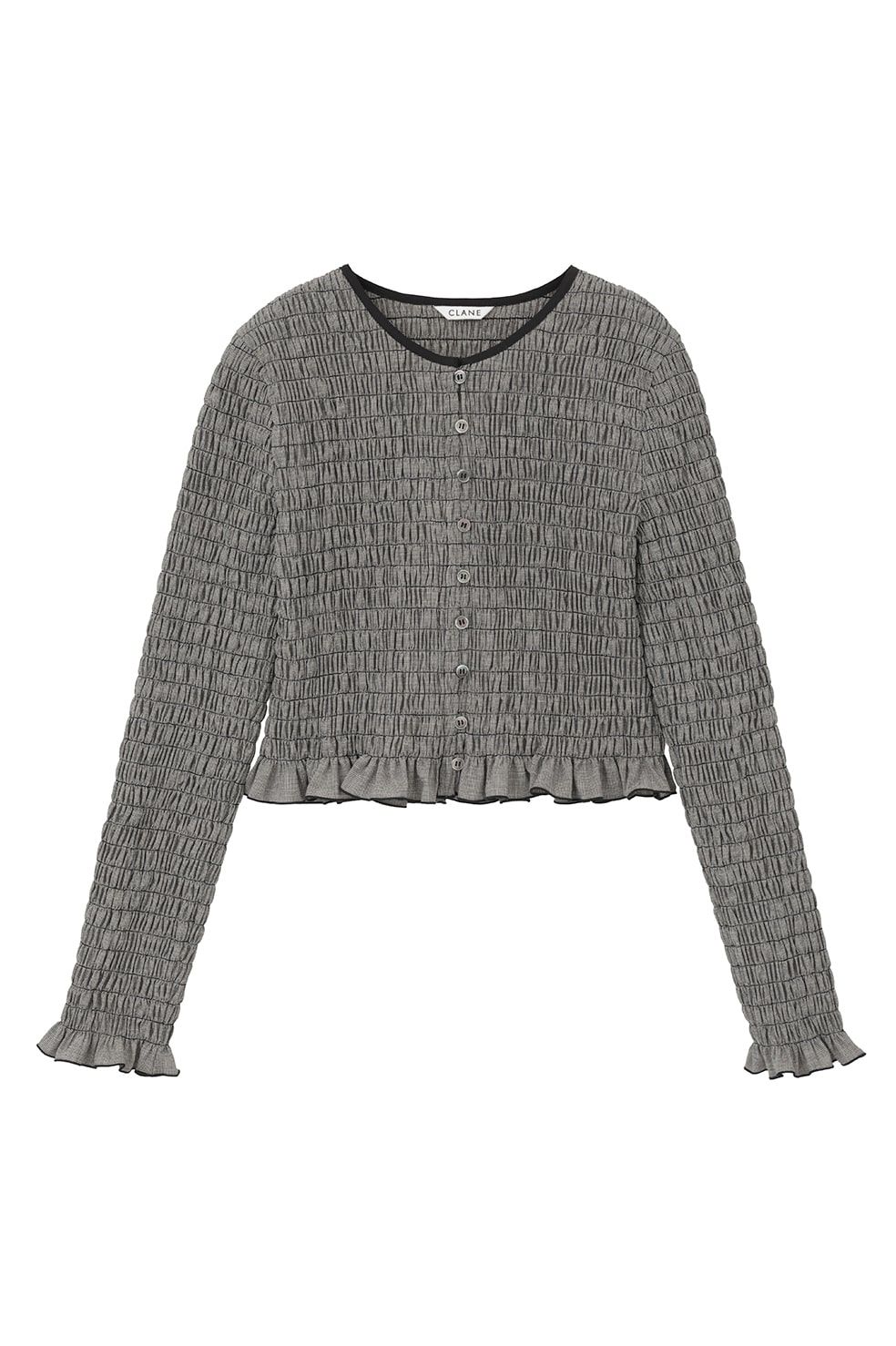 シャーリングブラウス -  SHIRRING BUTTON TOPS (MIX)