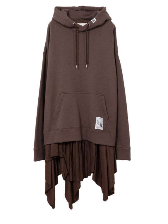 【レディース】フーディーコンバインドドレス | Hoodie Combined Dress (BROWN)