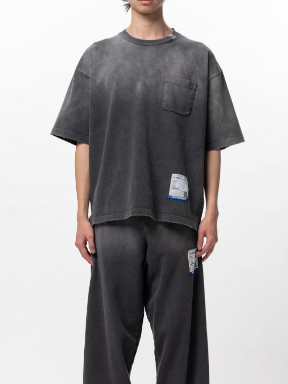 ディストレスト Tシャツ - Sun Faded Like Distressed Pocket T-shirt (BLACK)