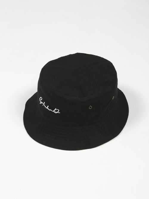 ロゴ刺繍バケットハット - Bucket Hat - BLACK