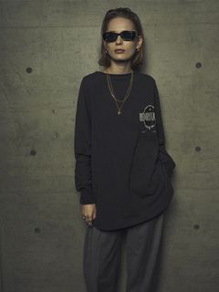 ロングスリーブTシャツ - ACT9 LONG SLEEVE TEE - ブラック