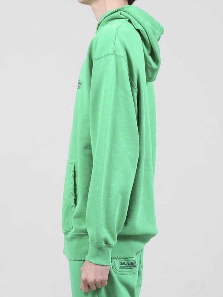 ダメージミドル裏毛パーカー - Damage Pullover hoddie
