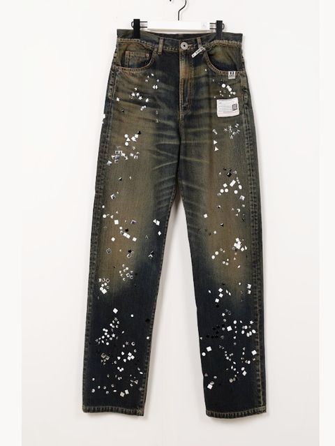 エンベリッシュド ジーンズ - EMBELLISHED JEANS (INDIGO)