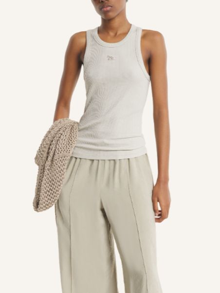 【レディース】 ベイビー フォックス リブ タンクトップ (mineral gray)