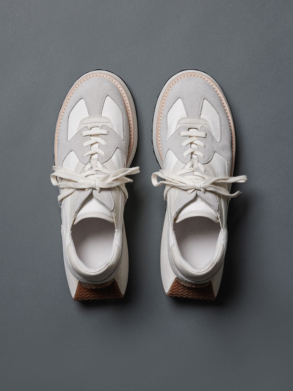 レースアップ スニーカー - lace-up sneakers - WHITE