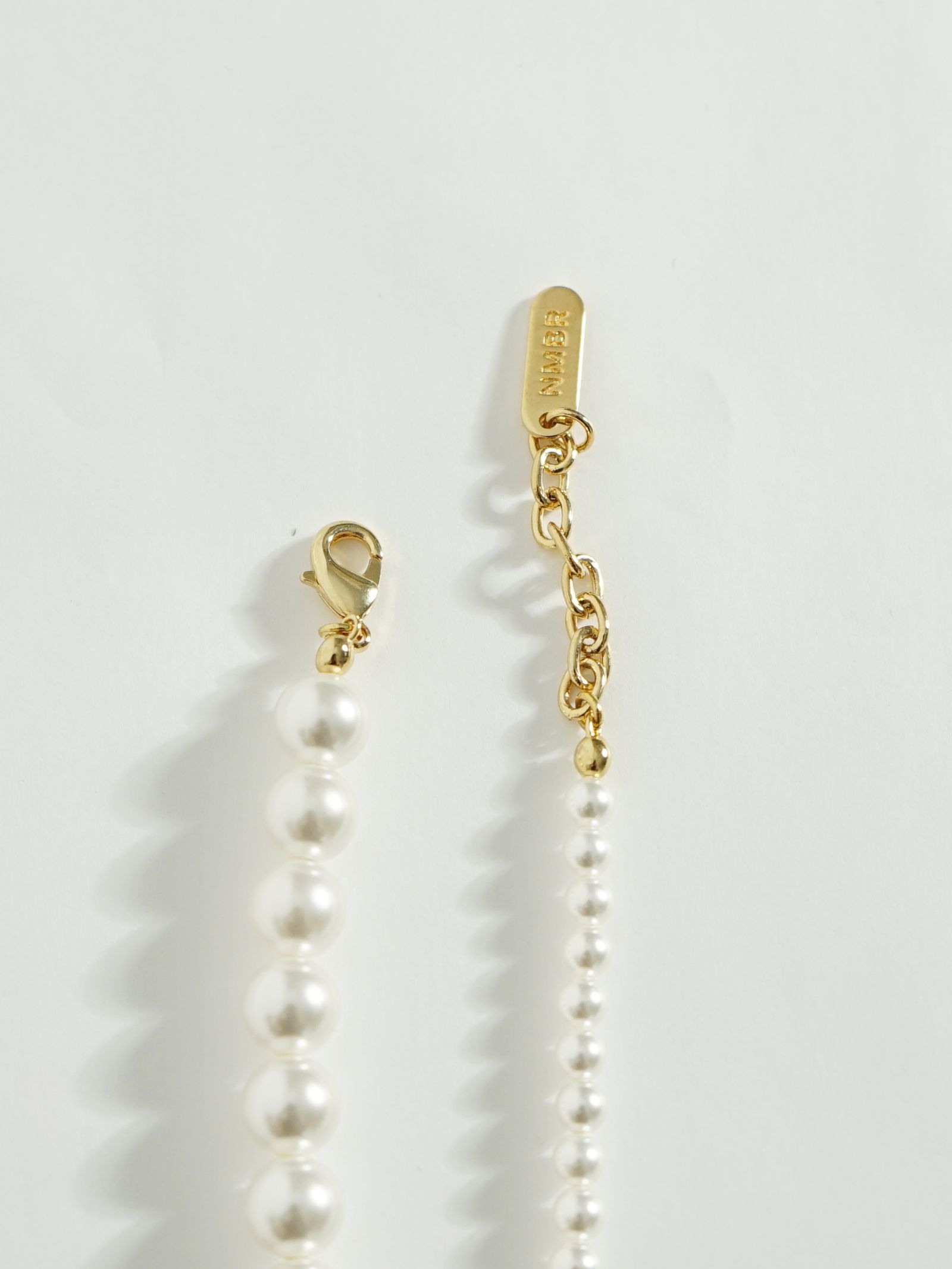 【国内即発】つやつやパールりぼんブレスレット☆ゴールド♪ NUMBERING - パールリボンブレスレット - Ribbon Pearl Bead