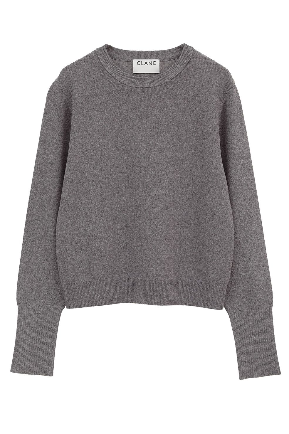 【26AW】ベーシックコンパクトニットトップス - BASIC COMPACT KNIT TOPS (GREY)