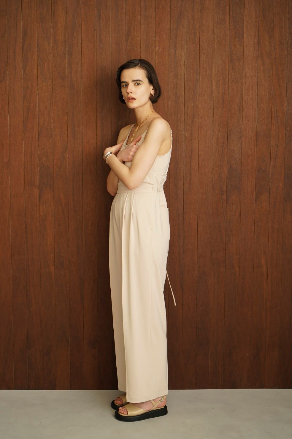 CLANE - LAYERED CAMISOLE ALL IN ONE - IVORY