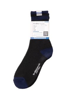 3足 パックソックス / 靴下  - 3-Pack Socks - BLACK × BLUE