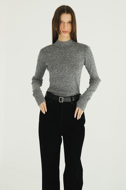 ハイネックリブニット	｜ H/N RIB KNIT TOPS (MIX)