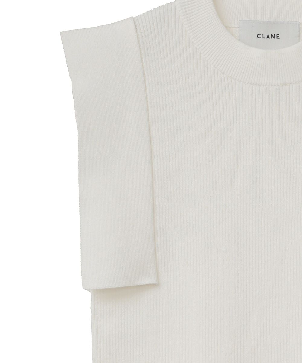 スクエアスリーブニット - SQUARE SLEEVE KNIT WHITE