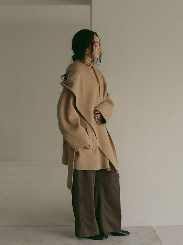 フーディーリバーコート - BEIGE