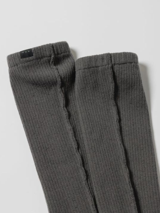 レッグウォーマー - KNIT LEG WARMERS - GREY