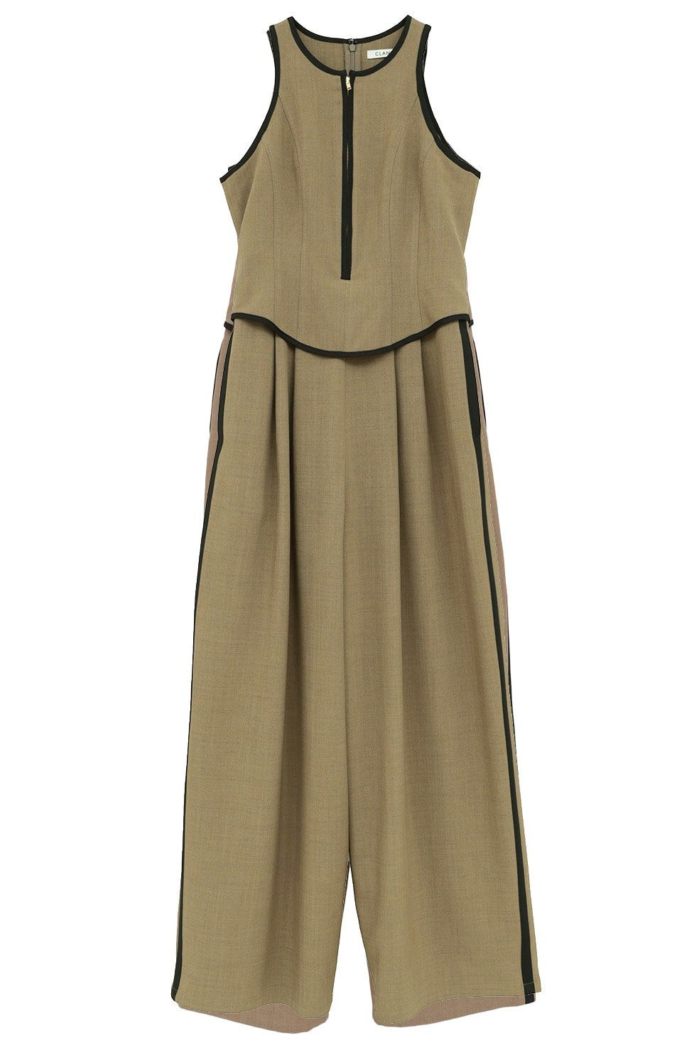 ビスチェレイヤードオールインワン -  BUSTIER LAYERED ALL IN ONE （BROWN）