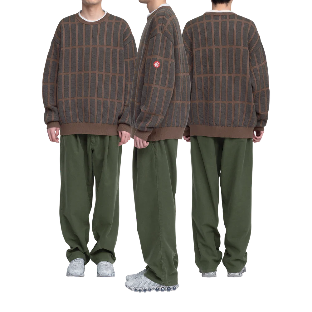 Brushed Soft Cotton One Tuck Pants Green