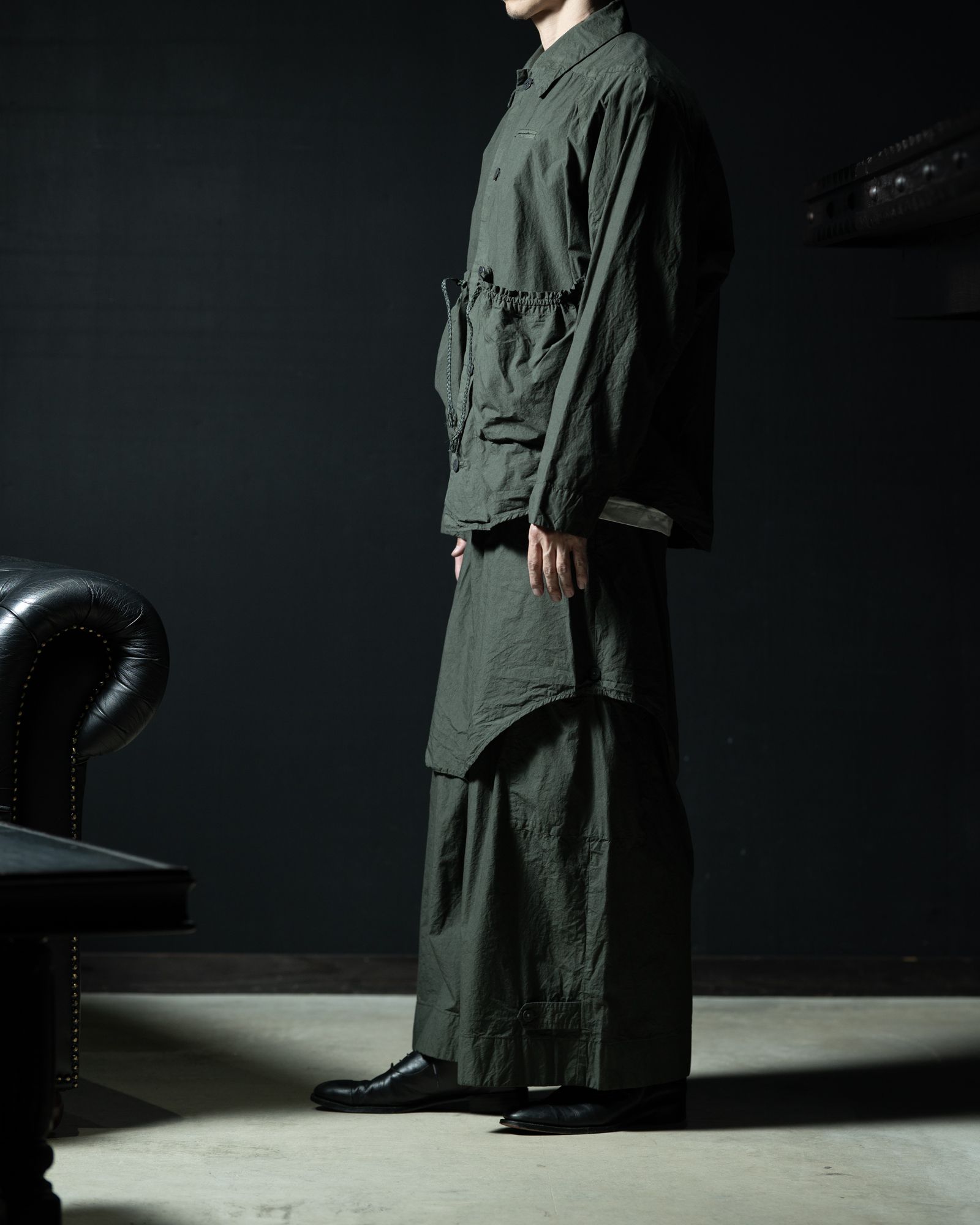 Fabric Forming Field Jacket Green Gray