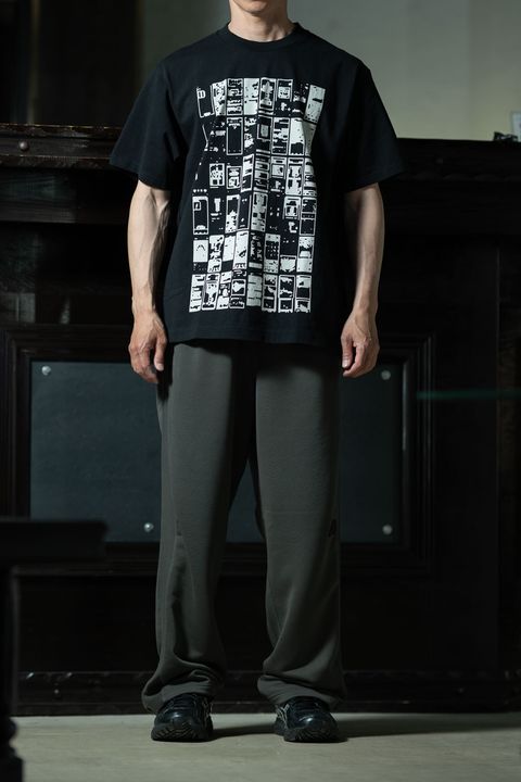C.E MD Gui T × PE Jersey Jog Pants Charcoal、黒T×チャコールで組むオールC.Eのリラックスコーデ
