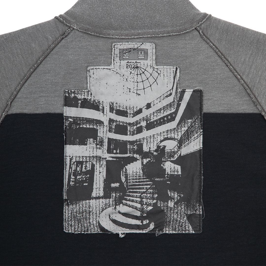 Overdye Stripe Half Zip