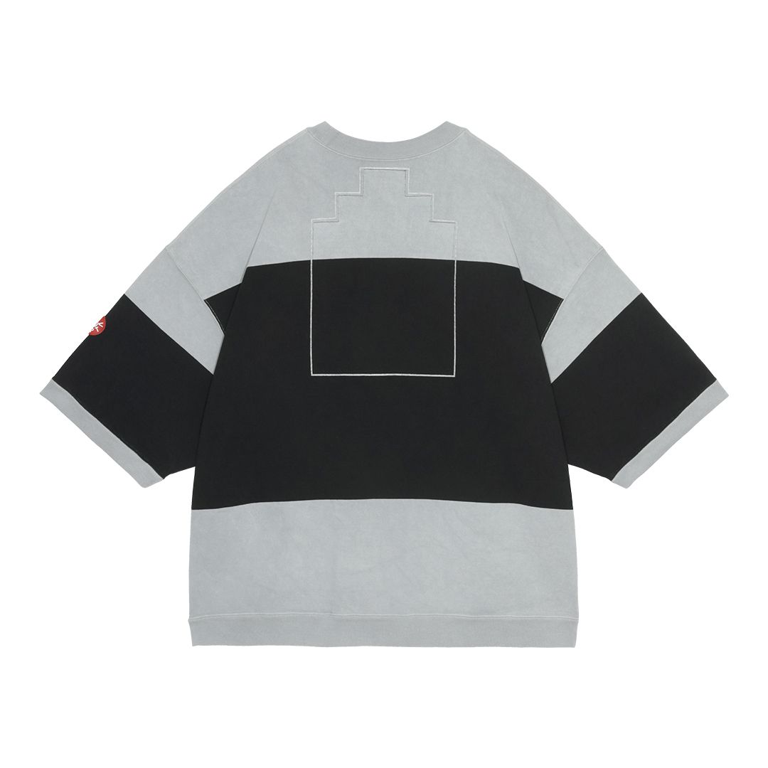 Overdye Stripe Short Sleeve Crew Neck