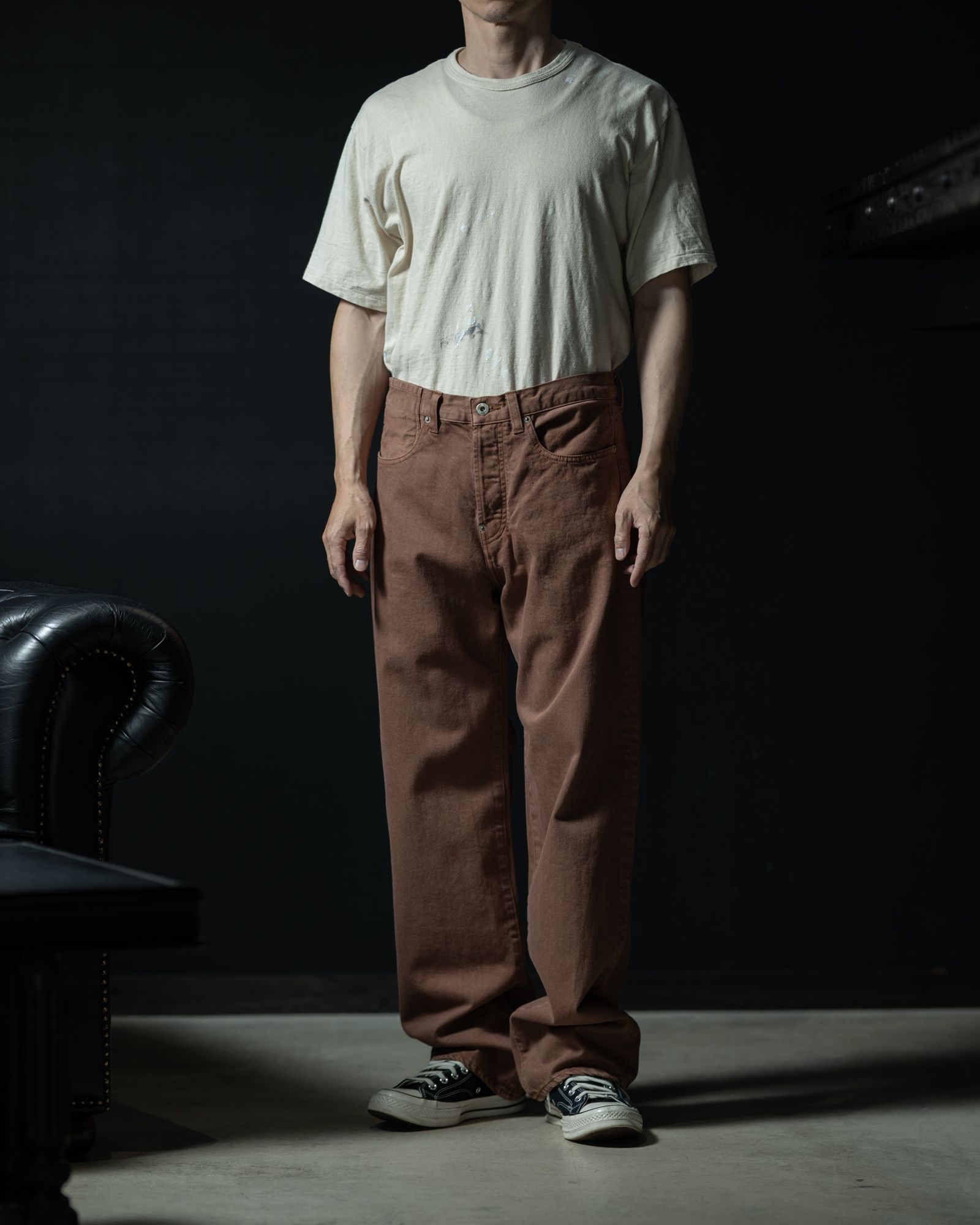 261-03006 Denim Pants Persimmon Brown