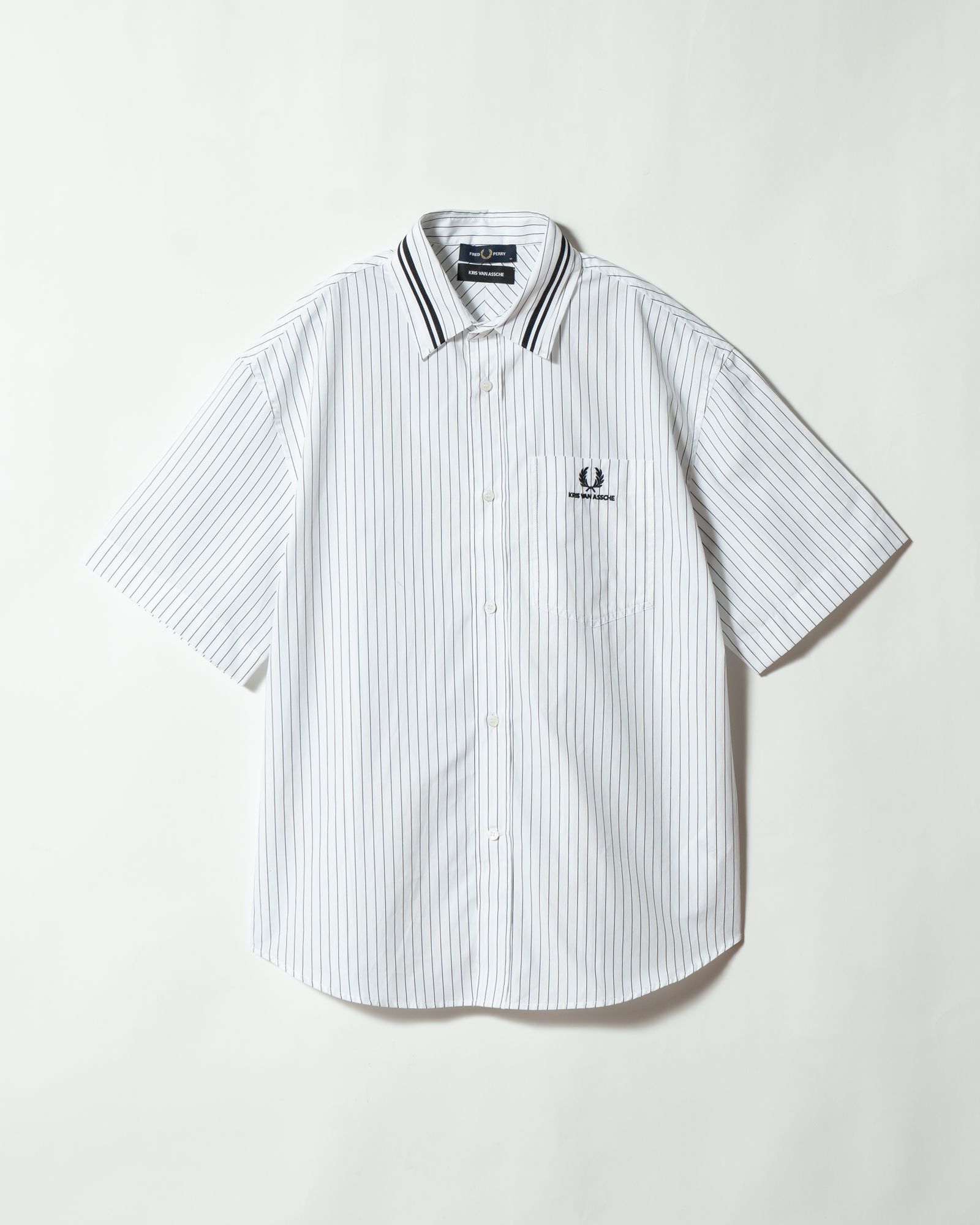 【ラスト1点（L）】Pinstripe Short Sleeve Shirt