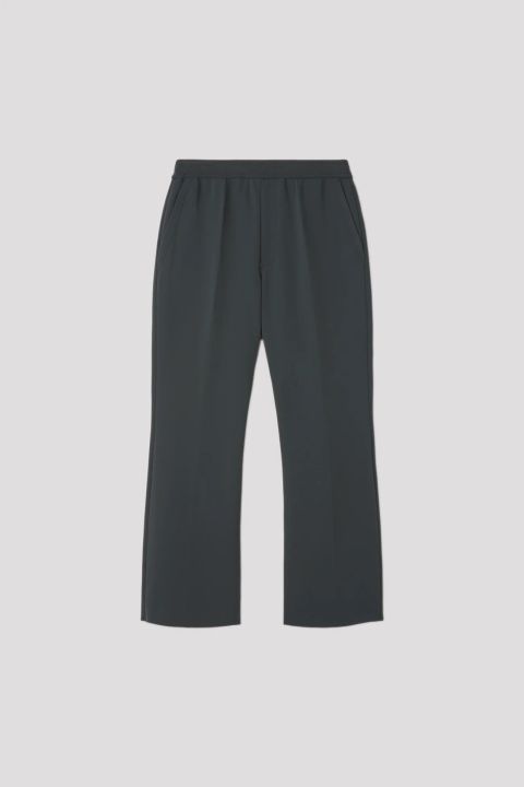 Milan Straight Pants - Smokey Black