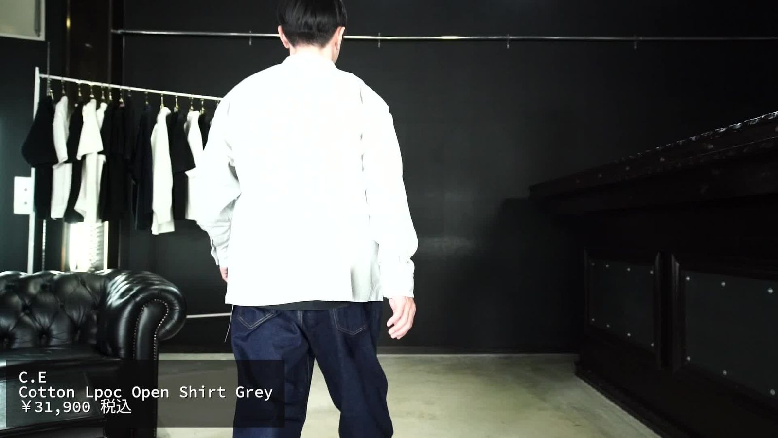 C.E - 【ラスト1点（XL）】Cotton Lpoc Open Shirt Grey | ALTERFATE