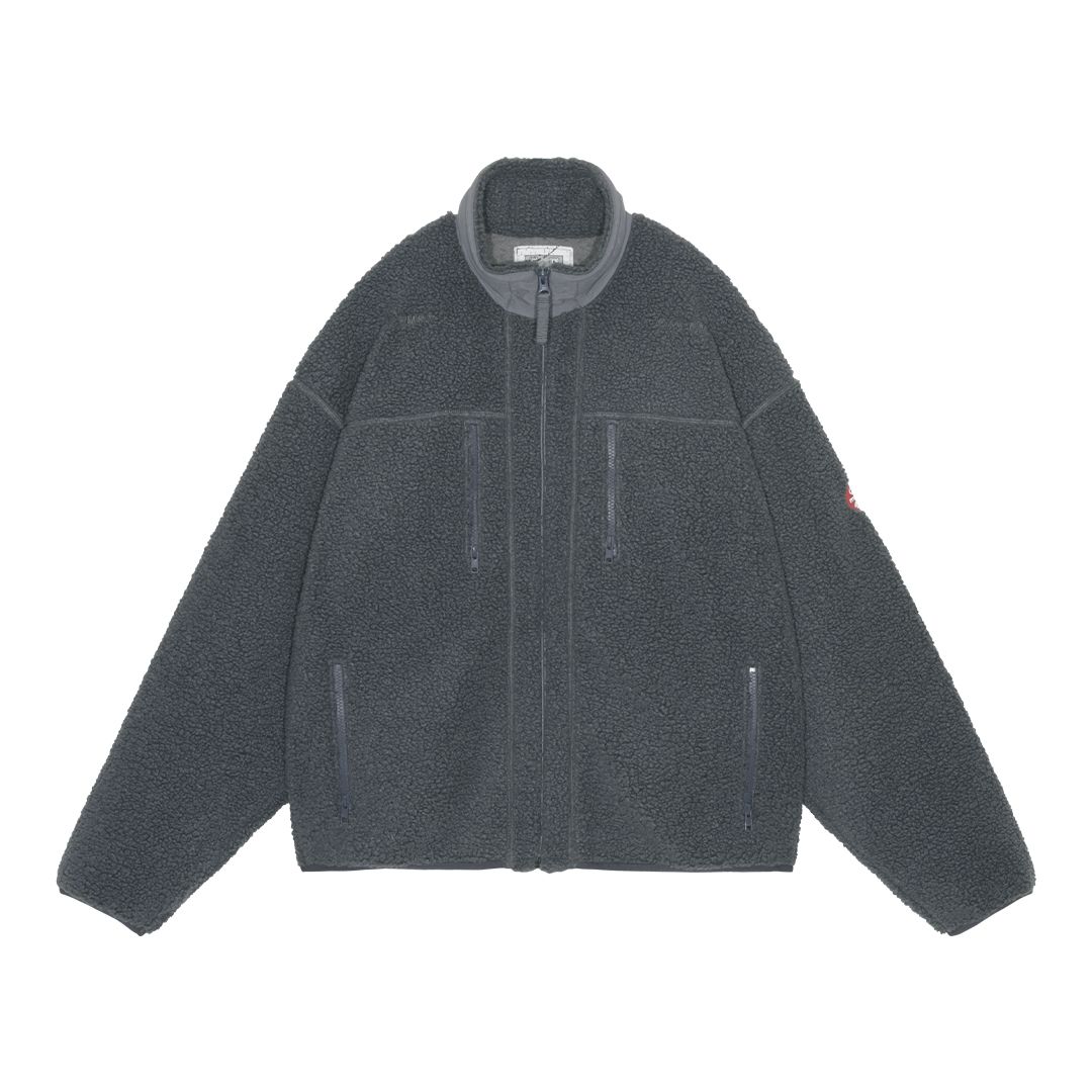 Stand Collar Boa Zip Up