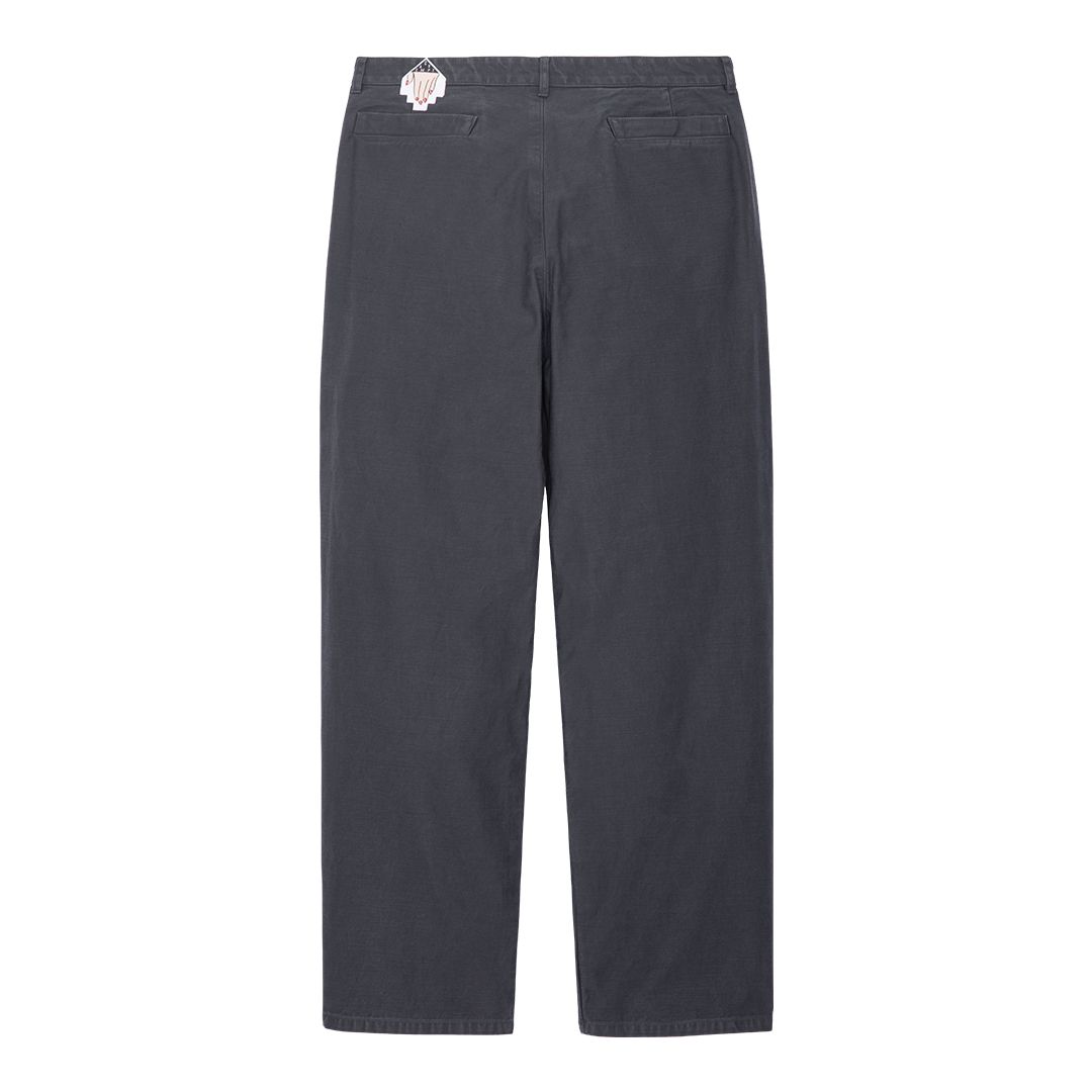 Washed Cotton One Tuck Pants