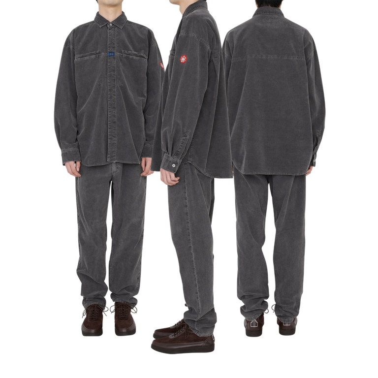 C.E - Overdye Cord Design Big Shirt Charcoal | ALTERFATE