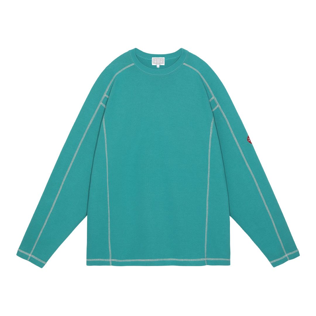 C.E - Crew Neck DBL Knit Long Sleeve Green | ALTERFATE