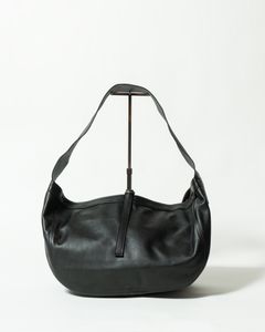 Lot.004 Newsboy Bag （Calf Leather Black） - TAIGA TAKAHASHI