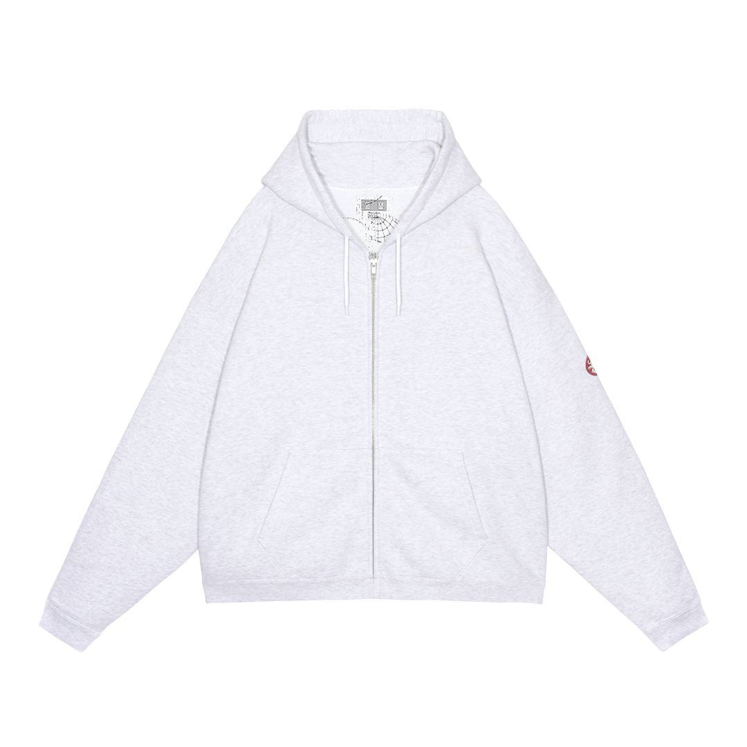 Solid Loose Zip Hoody